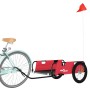 Remolque para bicicletas hierro y tela Oxford rojo de vidaXL, Remolques para bicicletas - Ref: Foro24-94174, Precio: 100,35 €...