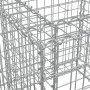 Cesta de gaviones hierro galvanizado color plateado 70x70x65 cm de vidaXL, Maceteros y jardineras - Ref: Foro24-364850, Preci...