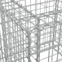 Cesta de gaviones hierro galvanizado color plateado 70x70x65 cm de vidaXL, Maceteros y jardineras - Ref: Foro24-364850, Preci...