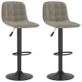 Taburetes de cocina 2 unidades terciopelo gris claro de vidaXL, Taburetes de cocina - Ref: Foro24-333991, Precio: 129,19 €, D...