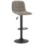 Taburetes de cocina 2 unidades terciopelo gris claro de vidaXL, Taburetes de cocina - Ref: Foro24-333991, Precio: 129,19 €, D...