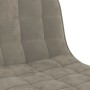 Taburetes de cocina 2 unidades terciopelo gris claro de vidaXL, Taburetes de cocina - Ref: Foro24-333991, Precio: 129,19 €, D...