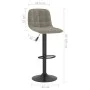 Kitchen stools 2 units light gray velvet by vidaXL, Kitchen stools - Ref: Foro24-333991, Price: 126,77 €, Discount: %
