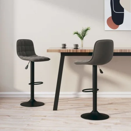 Küchenhocker 2 Einheiten dunkelgrauer Samt von vidaXL, Küchenhocker - Ref: Foro24-333992, Preis: 109,11 €, Rabatt: %