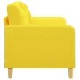 2 seater sofa in light yellow fabric 140 cm by vidaXL, Sofas - Ref: Foro24-359096, Price: 190,33 €, Discount: %