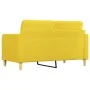 2 seater sofa in light yellow fabric 140 cm by vidaXL, Sofas - Ref: Foro24-359096, Price: 190,33 €, Discount: %