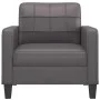Synthetic leather gray armchair 60 cm by vidaXL, Sofas - Ref: Foro24-359109, Price: 134,98 €, Discount: %