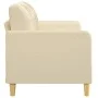 Sofá de 2 plazas de tela color crema 140 cm de vidaXL, Sofás - Ref: Foro24-359093, Precio: 191,31 €, Descuento: %