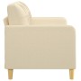 Sofá de 2 plazas de tela color crema 140 cm de vidaXL, Sofás - Ref: Foro24-359093, Precio: 193,31 €, Descuento: %