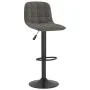 Taburetes de cocina 2 unidades terciopelo gris oscuro de vidaXL, Taburetes de cocina - Ref: Foro24-333992, Precio: 109,11 €, ...