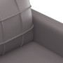 Sillón cuero sintético gris 60 cm de vidaXL, Sofás - Ref: Foro24-359109, Precio: 135,56 €, Descuento: %