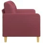 Sofá de 2 plazas de tela rojo tinto 140 cm de vidaXL, Sofás - Ref: Foro24-359097, Precio: 189,62 €, Descuento: %