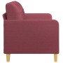 Sofá de 2 plazas de tela rojo tinto 140 cm de vidaXL, Sofás - Ref: Foro24-359097, Precio: 192,85 €, Descuento: %