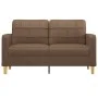 Sofá de 2 plazas de tela marrón 140 cm de vidaXL, Sofás - Ref: Foro24-359094, Precio: 189,57 €, Descuento: %