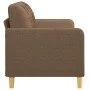 Sofá de 2 plazas de tela marrón 140 cm de vidaXL, Sofás - Ref: Foro24-359094, Precio: 189,57 €, Descuento: %
