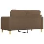 Sofá de 2 plazas de tela marrón 140 cm de vidaXL, Sofás - Ref: Foro24-359094, Precio: 189,57 €, Descuento: %