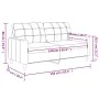 Sofá de 2 plazas de tela marrón 140 cm de vidaXL, Sofás - Ref: Foro24-359094, Precio: 189,57 €, Descuento: %