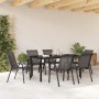 Sillas de jardín apilables 6 unidades textilene negro en Sillas de jardín | Comprar online en Foru.es