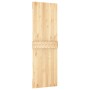 Puerta corredera con herrajes madera maciza de pino 70x210 cm de vidaXL, Puertas - Ref: Foro24-3202979, Precio: 156,28 €, Des...