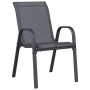 Sillas de jardín apilables 6 unidades textilene gris en Sillas de jardín | Comprar online en Foru.es