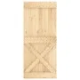 Puerta corredera con herrajes madera maciza de pino 90x210 cm de vidaXL, Puertas - Ref: Foro24-3202982, Precio: 185,87 €, Des...