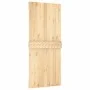 Puerta corredera con herrajes madera maciza de pino 90x210 cm de vidaXL, Puertas - Ref: Foro24-3202982, Precio: 185,87 €, Des...
