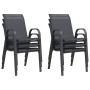 Sillas de jardín apilables 6 unidades textilene gris en Sillas de jardín | Comprar online en Foru.es