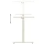 Estructura de escritorio de altura ajustable manivela blanco de vidaXL, Cubículos y mesas de trabajo - Ref: Foro24-321718, Pr...