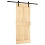 Puerta corredera con herrajes madera maciza de pino 85x210 cm de vidaXL, Puertas - Ref: Foro24-3202973, Precio: 151,55 €, Des...