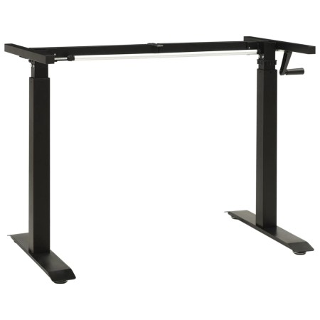 Estructura de escritorio de altura ajustable manivela negro de vidaXL, Cubículos y mesas de trabajo - Ref: Foro24-321719, Pre...