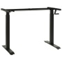 Estructura de escritorio de altura ajustable manivela negro de vidaXL, Cubículos y mesas de trabajo - Ref: Foro24-321719, Pre...
