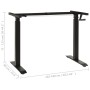 Estructura de escritorio de altura ajustable manivela negro de vidaXL, Cubículos y mesas de trabajo - Ref: Foro24-321719, Pre...