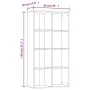 Estantería/Aparador madera contrachapada roble 66x30x97,8 cm de vidaXL, Librerías y estanterías - Ref: Foro24-800156, Precio:...