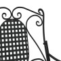 Banco mecedor de acero negro 84 cm en Bancos de jardín | Comprar online en Foru.es