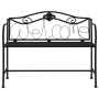 Banco de jardín de dos plazas 104 cm acero negro en Bancos de jardín | Comprar online en Foru.es