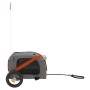 Remolque de bicicleta mascotas hierro tela Oxford naranja gris de vidaXL, Cochecitos para mascotas - Ref: Foro24-93865, Preci...