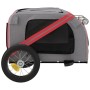 Remolque de bicicleta mascotas hierro tela Oxford rojo gris de vidaXL, Cochecitos para mascotas - Ref: Foro24-93866, Precio: ...