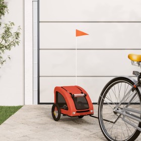Remolque de bicicleta mascotas hierro tela Oxford naranja de vidaXL, Cochecitos para mascotas - Ref: Foro24-93949, Precio: 93...