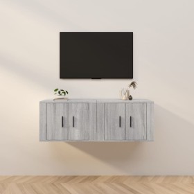 Muebles para TV de pared 2 uds gris Sonoma 57x34,5x40 cm en Muebles TV | Comprar online en Foru.es