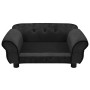 Sofá para perros felpa negro 72x45x30 cm en Camas para perros | Comprar online en Foru.es