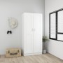 Armario de madera contrachapada blanco 82,5x51,5x180 cm de vidaXL, Armarios roperos - Ref: Foro24-803434, Precio: 157,69 €, D...