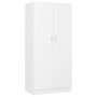 Armario de madera contrachapada blanco 82,5x51,5x180 cm de vidaXL, Armarios roperos - Ref: Foro24-803434, Precio: 157,69 €, D...