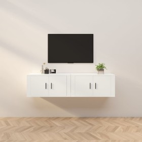 Muebles para TV de pared 2 uds blanco 80x34,5x40 cm en Muebles TV | Comprar online en Foru.es