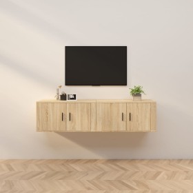 Muebles para TV de pared 2 uds roble Sonoma 80x34,5x40 cm en Muebles TV | Comprar online en Foru.es