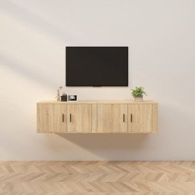 Muebles para TV de pared 2 uds roble Sonoma 80x34,5x40 cm en Muebles TV | Comprar online en Foru.es