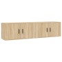 Muebles para TV de pared 2 uds roble Sonoma 80x34,5x40 cm en Muebles TV | Comprar online en Foru.es