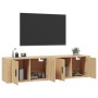 Muebles para TV de pared 2 uds roble Sonoma 80x34,5x40 cm en Muebles TV | Comprar online en Foru.es