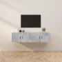 Muebles para TV de pared 2 uds gris hormigón 80x34,5x40 cm en Muebles TV | Comprar online en Foru.es