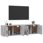 Muebles para TV de pared 2 uds gris hormigón 80x34,5x40 cm en Muebles TV | Comprar online en Foru.es