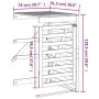 Extensión para cobertizo de cubos de basura madera pino negro de vidaXL, Soportes para contenedores de residuos - Ref: Foro24...